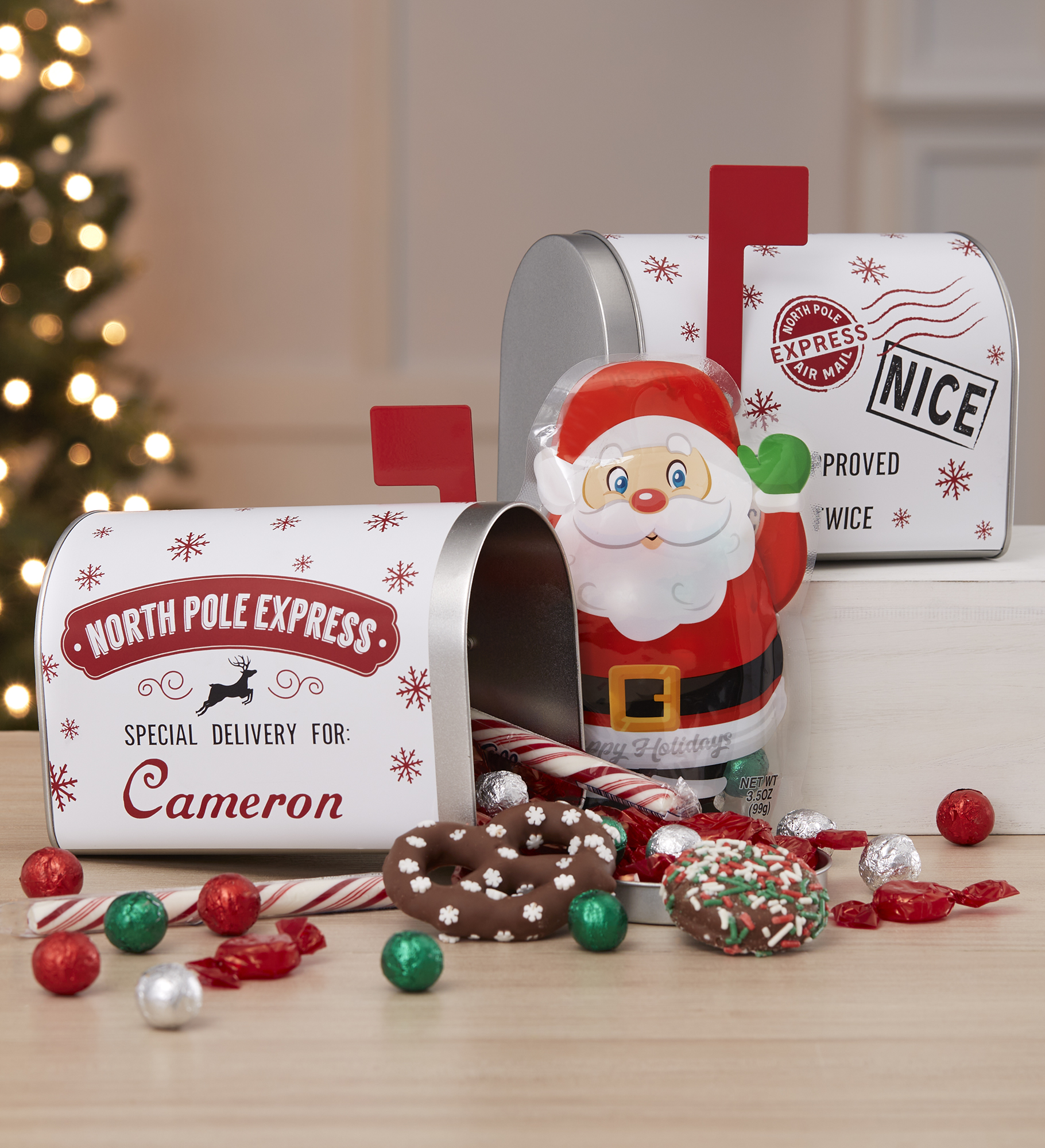 Special Delivery from Santa Personalized Christmas Mailbox & Treat Gift Set